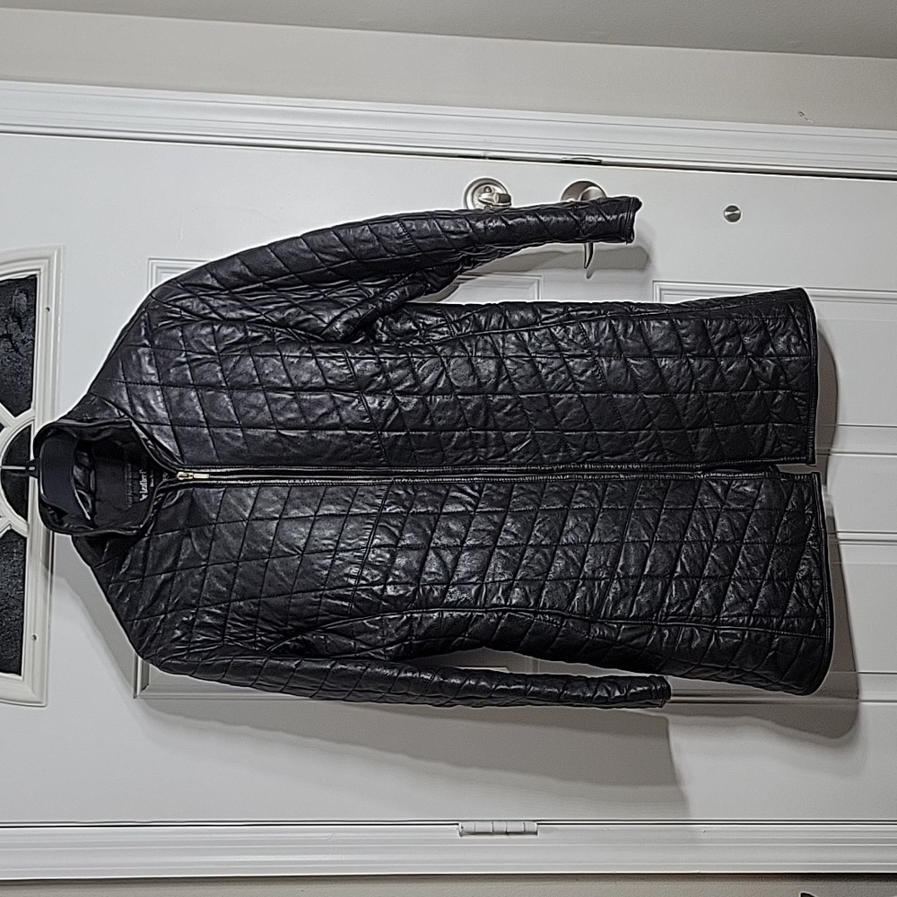 Vintage Quilted Leather Short/Jacket Coat Size 2XL